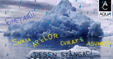 Participă la CONCURSUL haios de Desen stȃngaci, ediţia V. “Gheţarii, sursa apelor curate asumate”